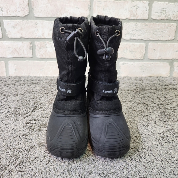 Kamik Unisex Kids Black Snow Boots Size 12 - Picture 2 of 8